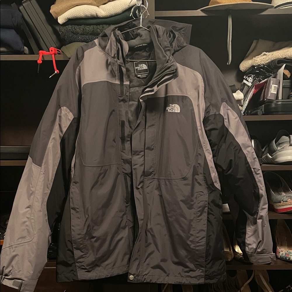 The North Face Men's Charcoal and Black Performance Jacket